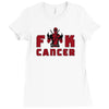 fuck cancer Ladies Fitted T-Shirt