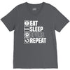 eat sleep spurs V-Neck Tee