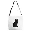 black cat Adjustable Strap Totes
