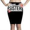 blessed sister with flower white color Pencil Skirts