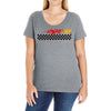 Fire Black Ladies Curvy T-Shirt