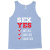 SEX YES HOT SEX SAFE SEX GREAT SEX Tank Top