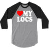 love my locs 3/4 Sleeve Shirt