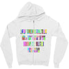 ONE DAY SOMAONE IS GOING TO HUG YOU SO TIGHT THAT ALL OF YOUR BROKEN P Zipper Hoodie