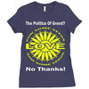 political the 80's 60's hippy anti capitalism Ladies Fitted T-Shirt