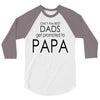 best dad get promoted to papa 3/4 Sleeve Shirt