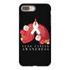 lung cancer awaneress iPhone 8 Plus Case