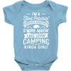 love love love camping! Baby Bodysuit