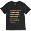 fall helvetica V-Neck Tee