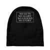 no guts no glory no legend no story slogan Baby Beanies