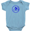 fast speed bicycle bike biking sport athlete geek gift idea tee shirt Baby Onesie