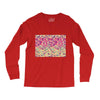 pink triangle print Long Sleeve Shirts
