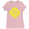 warning may...talking about fishing Ladies Fitted T-Shirt