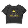 king of wakanda Crop Top
