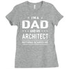 i'm a dad and architect Ladies Fitted T-Shirt