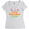 this is my lazy unicorn costume Women's Triblend Scoop T-shirt