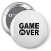 game over Pin-back button