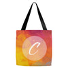 initials c Tote Bags