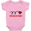 you stole my heart (2) Baby Onesie