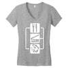 v2 eat sleep fish Women's V-Neck T-Shirt