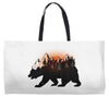 Bear Adventure With Rose Weekender Totes