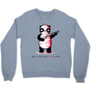 black, red and white Crewneck Sweatshirt
