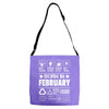 Born In February Adjustable Strap Totes