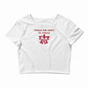 happy holidays Crop Top