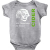 albert einstein theory of 7% proof geeky science cider scrumpy drinkin Baby Onesie