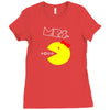 Mrs. Pacman Ladies Fitted T-Shirt