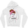 girl power survivor breast cancer Zipper Hoodie