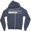 tomorrow's hangover Zipper Hoodie