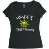 world's best mommy Women's Triblend Scoop T-shirt