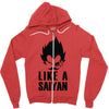 like a saiyan Zipper Hoodie