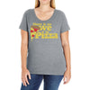 there is no we in pizza Ladies Curvy T-Shirt