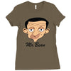 mr bean Ladies Fitted T-Shirt