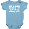 I Am Kicking Cancers Butt Whats Your Superpower ? Baby Onesie