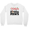 christmas dogs and paws Crewneck Sweatshirt