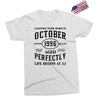legends were born in october genuıne 1996 qualıty one kind of aged l Exclusive T-shirt