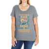 The Best Kind of Dad Raises a Caregiver Yes, She Bought Me This Shirt Ladies Curvy T-Shirt