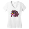 new cat bus Women's V-Neck T-Shirt
