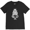 Eat Sleep Tennis Repeat V-Neck Tee