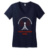 amateur ham radio callsign antenna Women's V-Neck T-Shirt