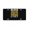 melanin african american woman License Plate