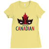 mouthy canadian Ladies Fitted T-Shirt