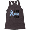 hope love cure stomach cancer awareness Racerback Tank