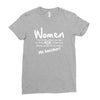 women, you know when you get to that age when you finally undertand th Ladies Fitted T-Shirt