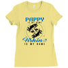 Pappy is my Name Fishing Is My Game Ladies Fitted T-Shirt