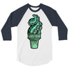 tentacle ice 3/4 Sleeve Shirt