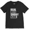 real men shoot raw V-Neck Tee
